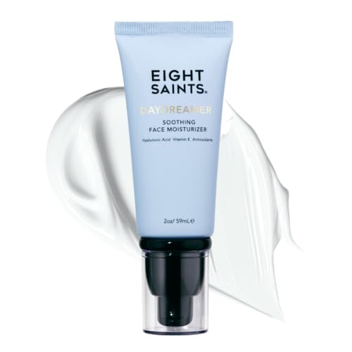 Eight Saints Daydreamer Soothing Anti Aging Face Moisturizer, Fast Absorbing Oil Free Face Lotion With Hyaluronic Acid & Vitamin E, and Sunflower Oil, Hydrating Daily Facial Moisturizer, 2 Ounces