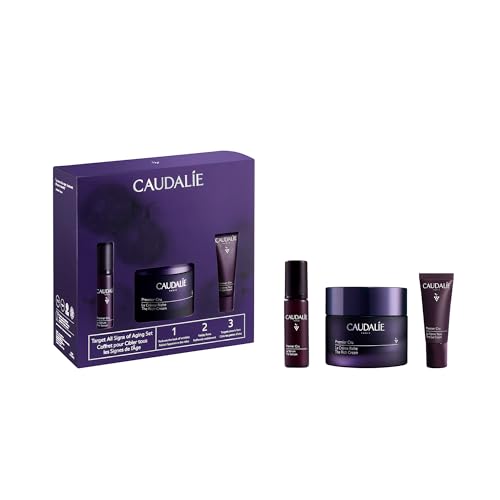 Caudalie Premier Cru Anti-Aging and Skin Barrier Repair Routine for Fine Lines, Wrinkles, and Dark Spots with Premier Cru The Rich Cream ($190 Value)