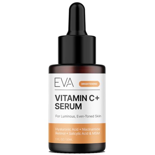 Eva Naturals Vitamin C Serum for Face with Retinol & Niacinamide, 1 oz