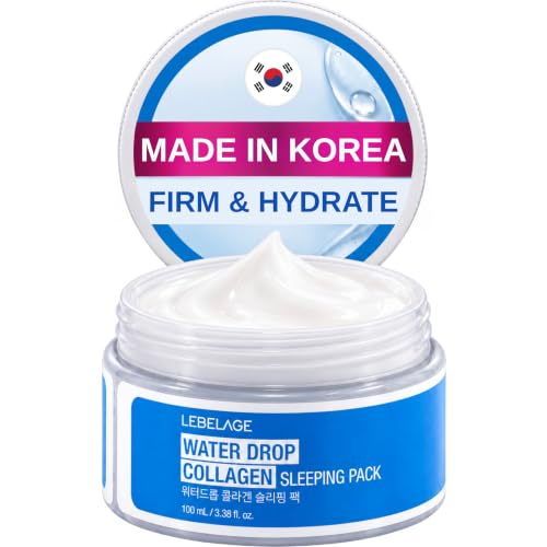 LEBELAGE Collagen Korean Face Cream for Women | Overnight Hydrating Facial Moisturizer for Sensitive Dry Skin | Moisture Barrier Cream, Firming Wrinkle Care, Glass Skin | Hyaluronic Acid | 3.38 fl oz
