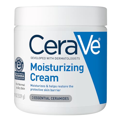 CeraVe Moisturizing Cream, Face & Body Moisturizer for Dry Skin, 19oz