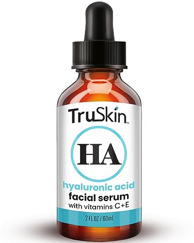 TruSkin Hyaluronic Acid Serum for Face - 7 Ultra-Hydrating Ingredients - Moisturizing & Plumping Facial Serum for Smooth, Healthy-Looking Skin, 2 Fl Oz