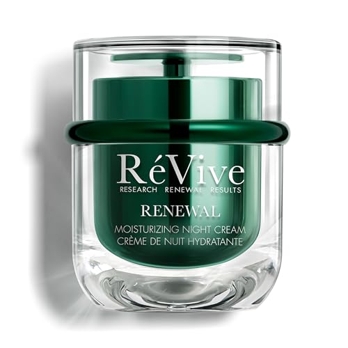 RéVive Renewal Moisturizing Night Cream, Anti-Aging Face Moisturizer for Dry & Dull Skin, Helps Improve Texture & Radiance, with RV Renewal Peptide, Glycolic Acid & Papain Enzyme, 1.7 oz / 50 mL