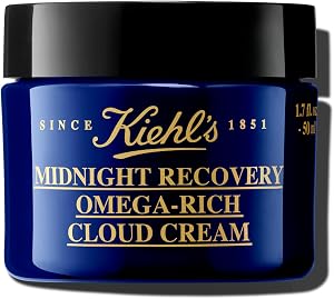 Kiehl's Midnight Recovery Omega Rich Botanical Night Cream, Overnight Renewing Face M