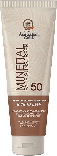 Australian Gold SPF 50 Tinted Mineral Face Sunscreen, Rich to Deep, 2. — How the options on this page compare