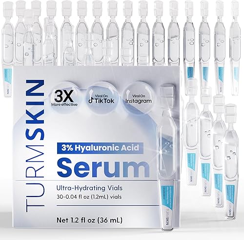 TURMSKIN Hyaluronic Acid Serum Ampoules [ULTRA HYDRATING VIALS] - 3% — Build quality and design details up close