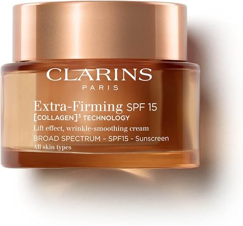 Clarins NEW Extra-Firming Day Moisturizer SPF 15 | Firming Anti Aging — Manufacturer product photo — luxury face creams with spf