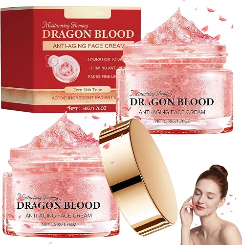 2PCS Dragon Blood Retinol Cream, Dragons Blood Easy Cream, Firming Anti Wrinkle Cream for Women Skin